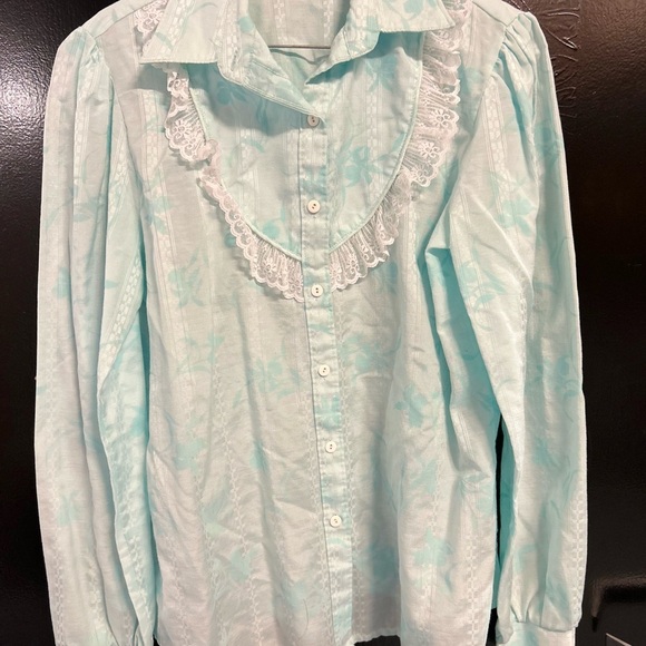 Stage West vintage ruffled western button down - Picture 7 of 7